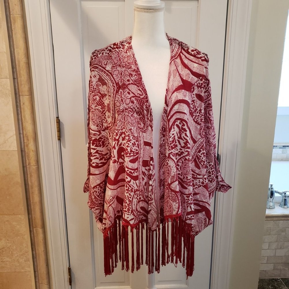 Sweet Fringe Bottom Kimono, OS
